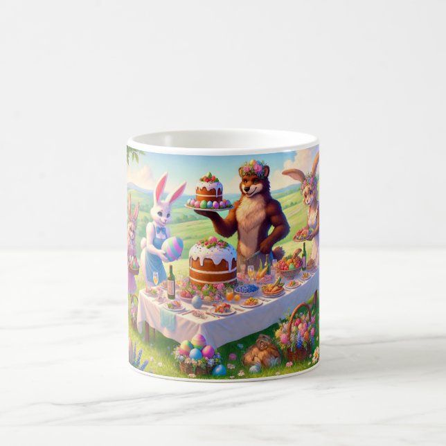 Easter Feast in the Meadow Coffee Mug (Center)