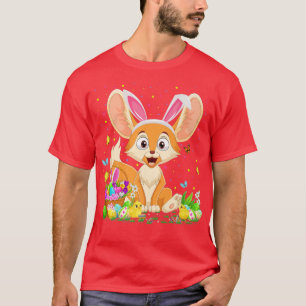 Easter Fennec Fox Bunny Egg Hunting Fennec Fox Eas T-Shirt