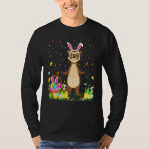 Easter Ferret Bunny Egg Hunting Ferret Easter Sund T-Shirt