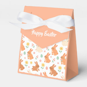 Easter floral egg bunny pattern favour box