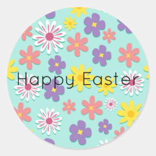 Easter floral pattern Sticker