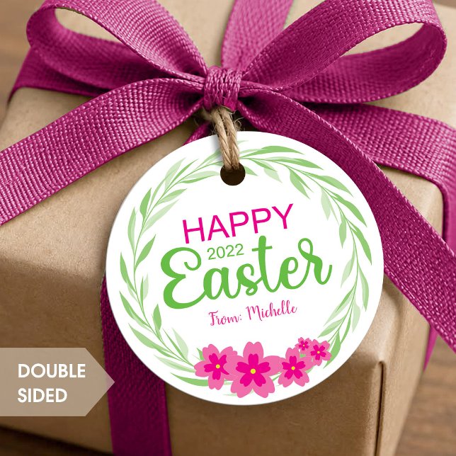 Easter Flower Round Favour Tags (Creator Uploaded)