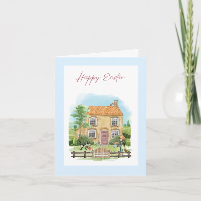Easter Folded Holiday Card (Front)