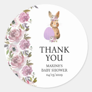 Easter Food Baby Shower Classic Round Sticker