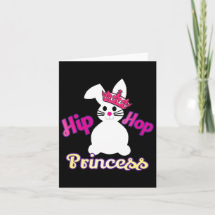 Easter For Girls Toddlers Hip Hop Princess Bunny C Card