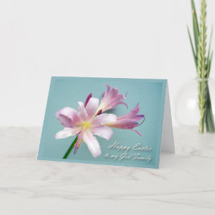 Easter for God Family, Resurrection Lily Holiday Card