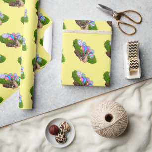 Easter French Bulldog Gift Paper