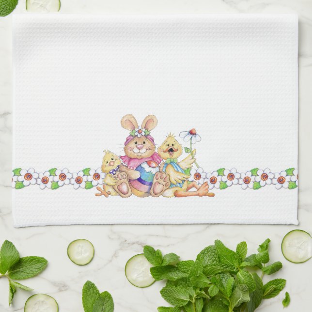 Easter Friends - Kitchen Towel (Folded)