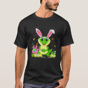 Easter Frog Bunny Egg Hunting Frog Easter Sunday T-Shirt