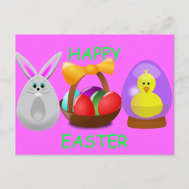 Easter Fun Holiday Postcard (Front)