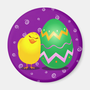 Easter funny chick, magnet