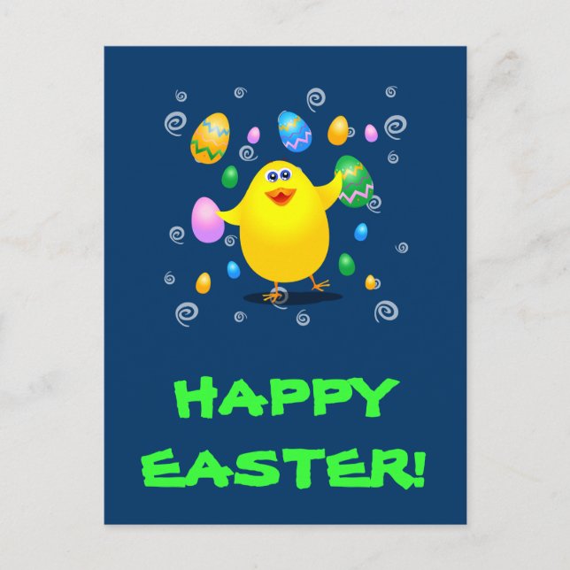 Easter funny chick postcard (Front)