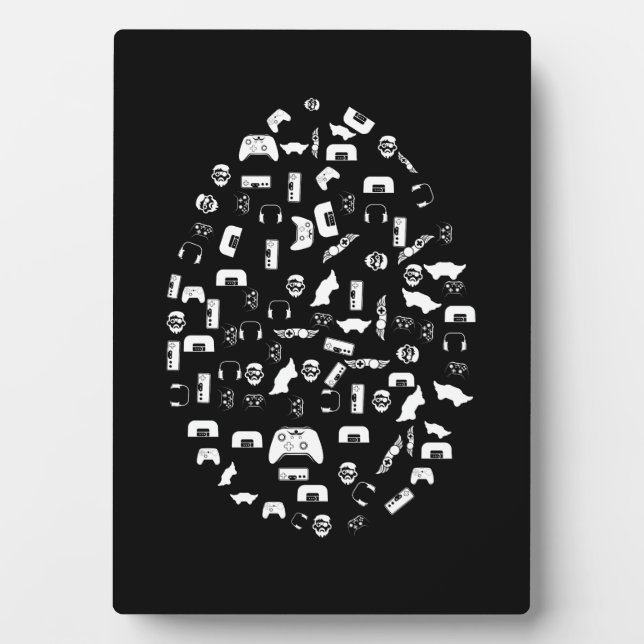 Easter Gamer Gaming Boy Love Easter Eggs Plaque (Front)