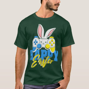 Easter Gamer Happy Easter Bunny Rabbit Gaming Cont T-Shirt