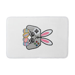 Easter Gaming Controller Bunny Ears Boys Kids Yout Bath Mat