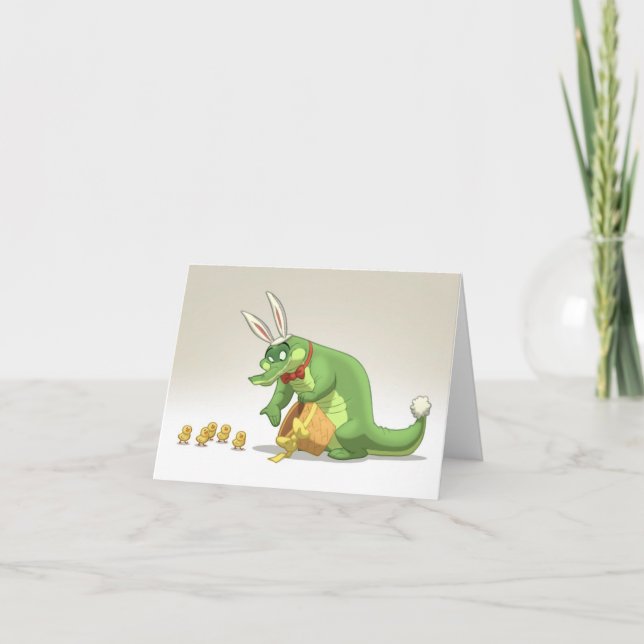 Easter Gator Note Card (Front)