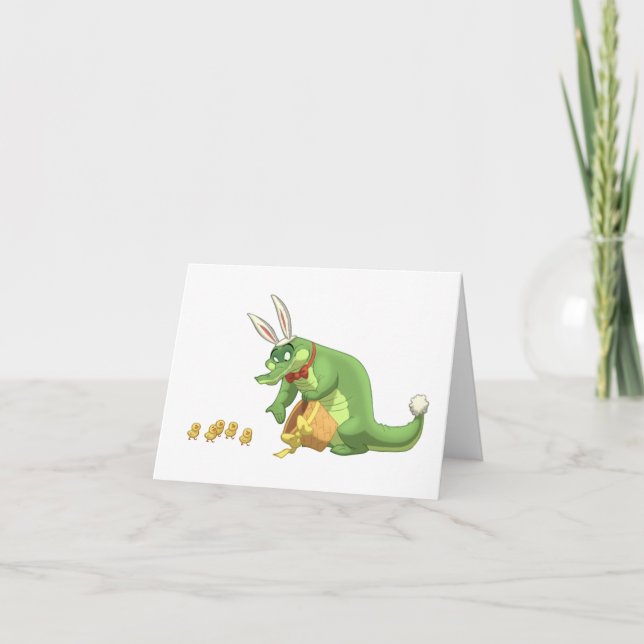 Easter Gator Note Card (Front)
