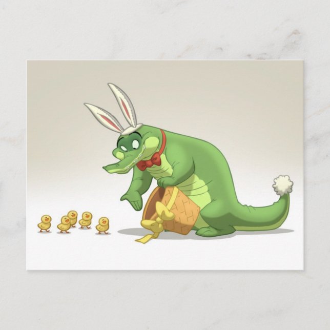 Easter Gator Postcards (Front)
