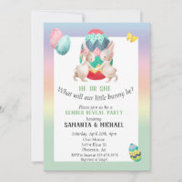 Easter Gender Baby Reveal Party Spring Bunny