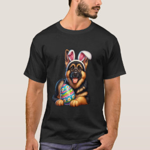 Easter German Shepherd Dog Lovers Bunny Egg Eggs R T-Shirt