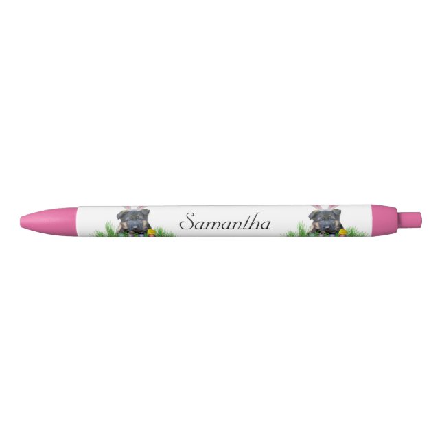 Easter German Shepherd personalised pen (Front)