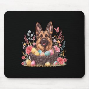 Easter German Shepherd Shirts Funny Easter Lover Mouse Pad