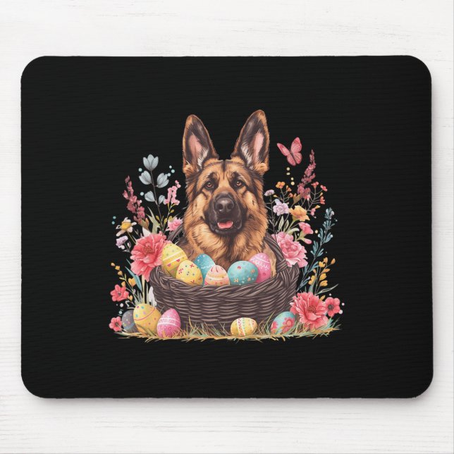 Easter German Shepherd Shirts Funny Easter Lover  Mouse Pad (Front)