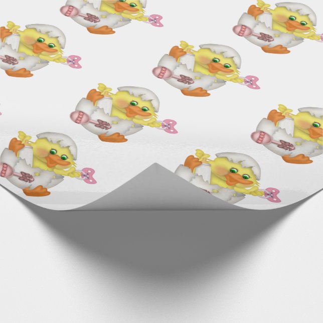 Easter Gift Wrap/ Baby Chick Wrapping Paper (Corner)