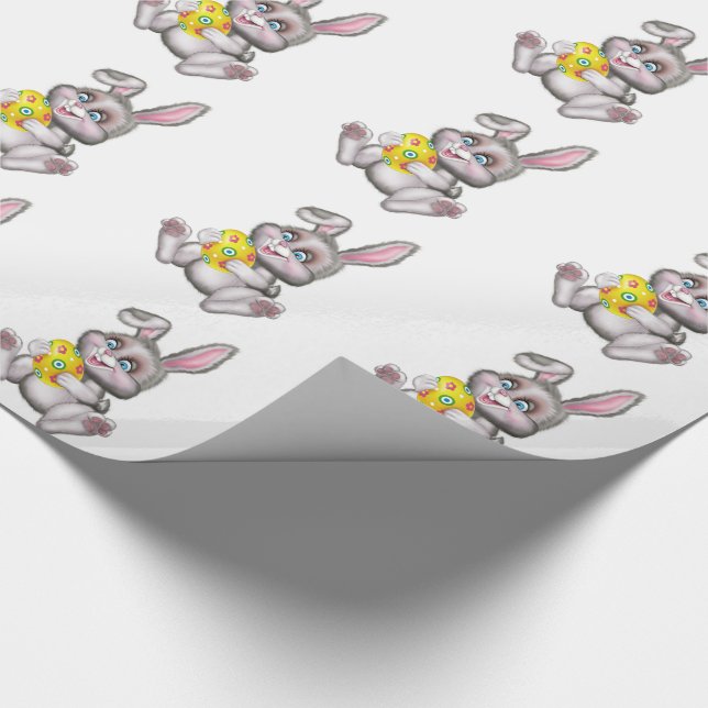 Easter Gift Wrap/Bunny with Egg Wrapping Paper (Corner)