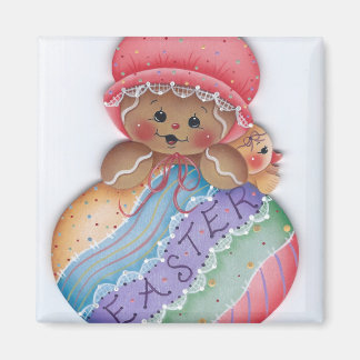 Easter Gingerbread & Chick Magnet