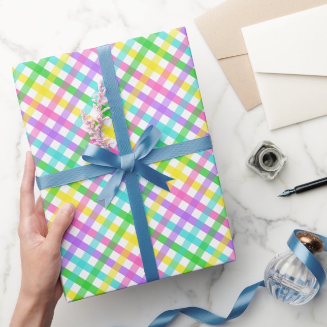 Easter Gingham 8 Wrapping Paper (Gifting)