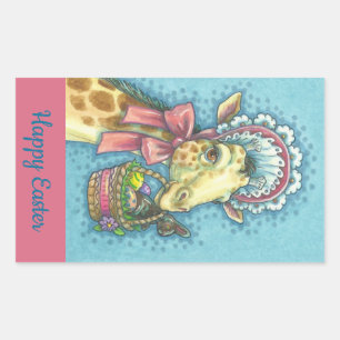 EASTER GIRAFFE STICKER Sheet