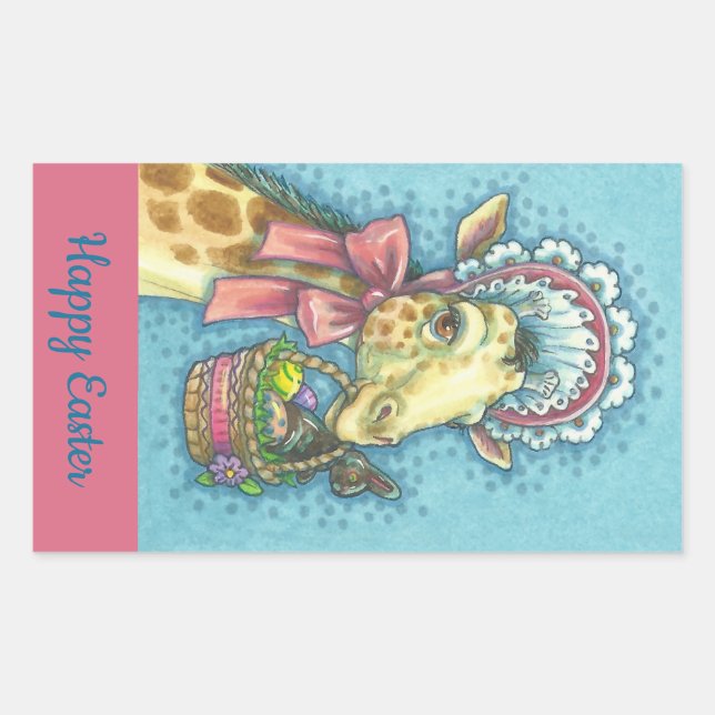 EASTER GIRAFFE STICKER Sheet (Front)