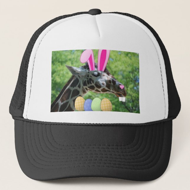 Easter Giraffe Trucker Hat (Front)