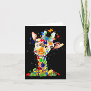 Easter Giraffe World Autism Awareness Day Card