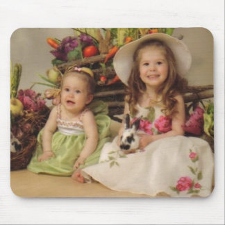 Easter Girls Mouse Pad