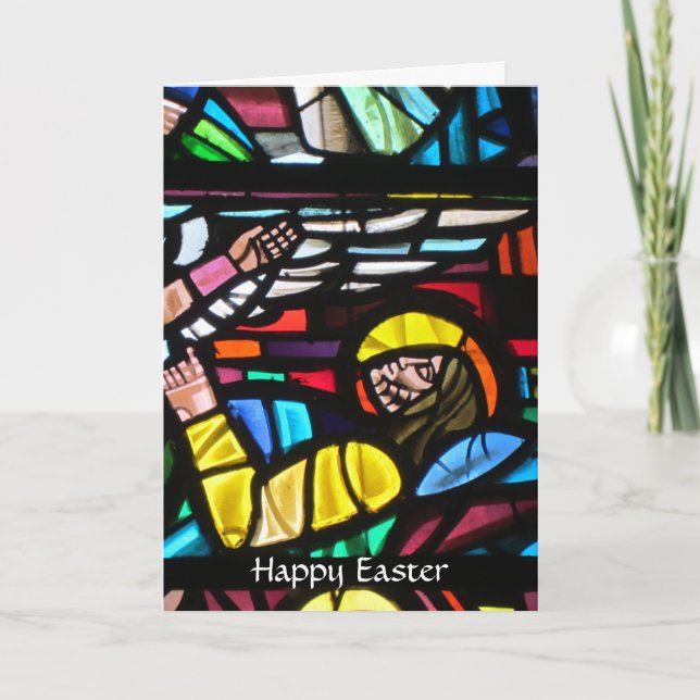 easter glass holiday card (Front)