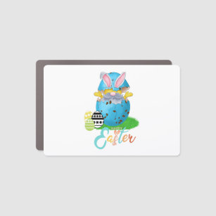 Easter Gnome Bunny Ears Car Magnet