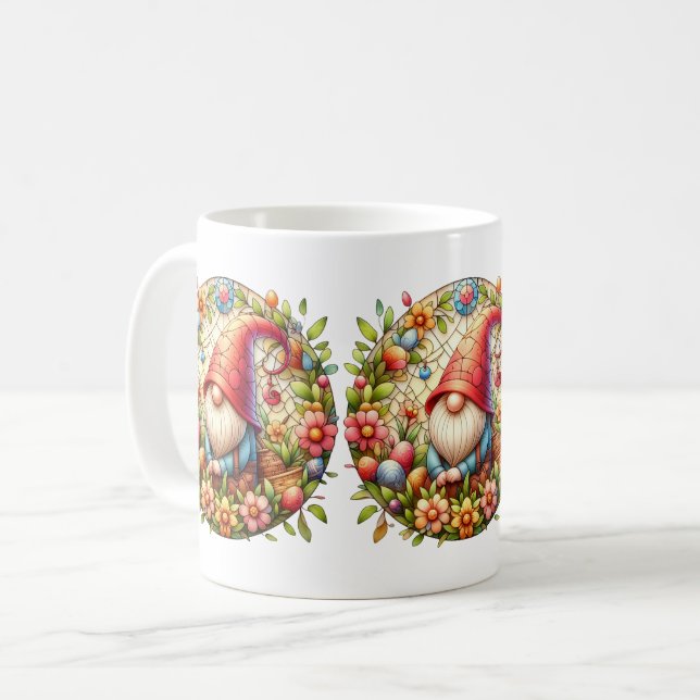 Easter Gnome Coffee Mug (Front Left)