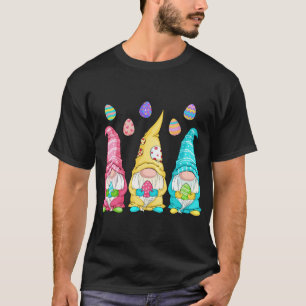 Easter Gnome Egg Hunting - Cute Gnomes Holding Eas T-Shirt