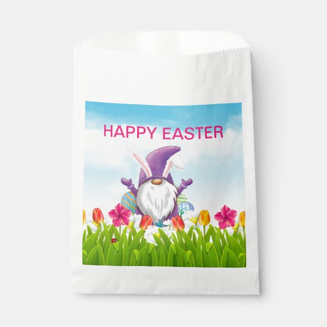 Easter Gnome     Favour Bag (Front)