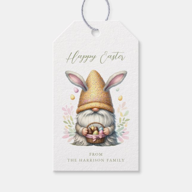 Easter Gnome Gift Tags (Front)