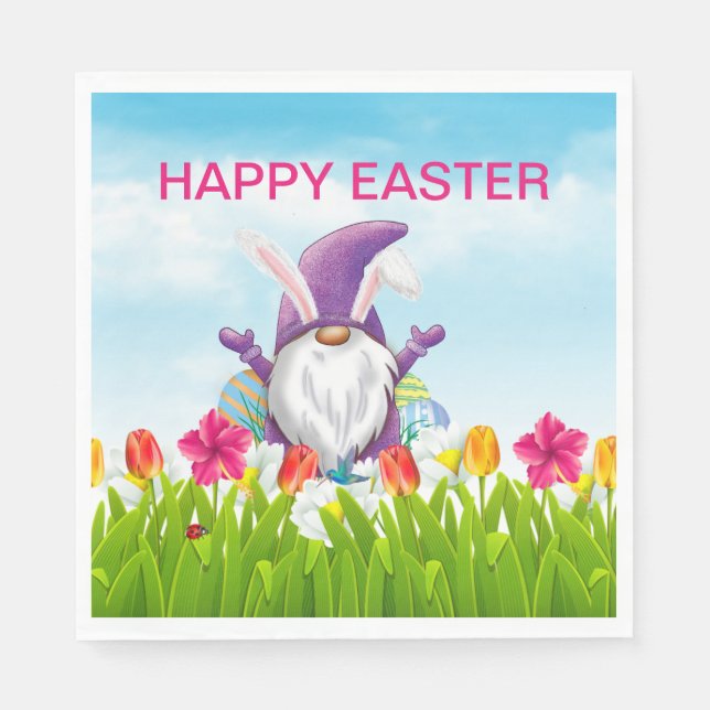 Easter Gnome    Napkin (Front)