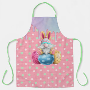 Easter Gnome Polkadot Eggs Icing Drips Apron