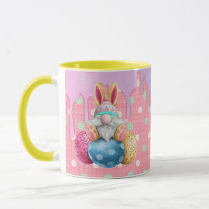 Easter Gnome Polkadot Eggs Icing Drips Mug