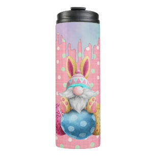 Easter Gnome Polkadot Eggs Icing Drips Thermal Tumbler