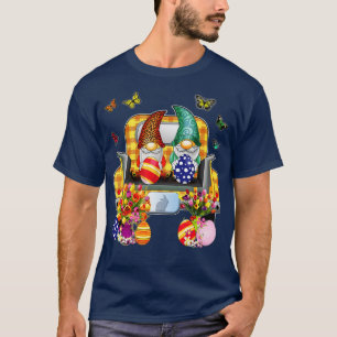 Easter Gnomes Hoppy Egg Hunt Vintage Truck with Tu T-Shirt