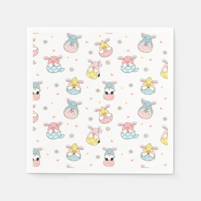 Easter Gnomes Napkins (Front)