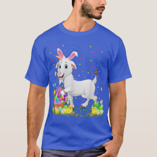 Easter Goat Bunny Egg Hunting Goat Easter Sunday T T-Shirt