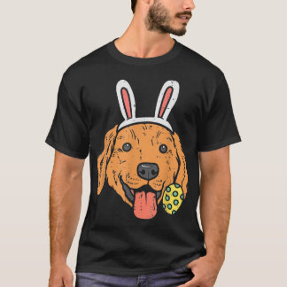 Easter Golden Retriever Bunny Face Dog Lover Men W T-Shirt